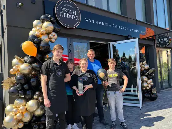 Zespół Fresh Gelato na otwarciu